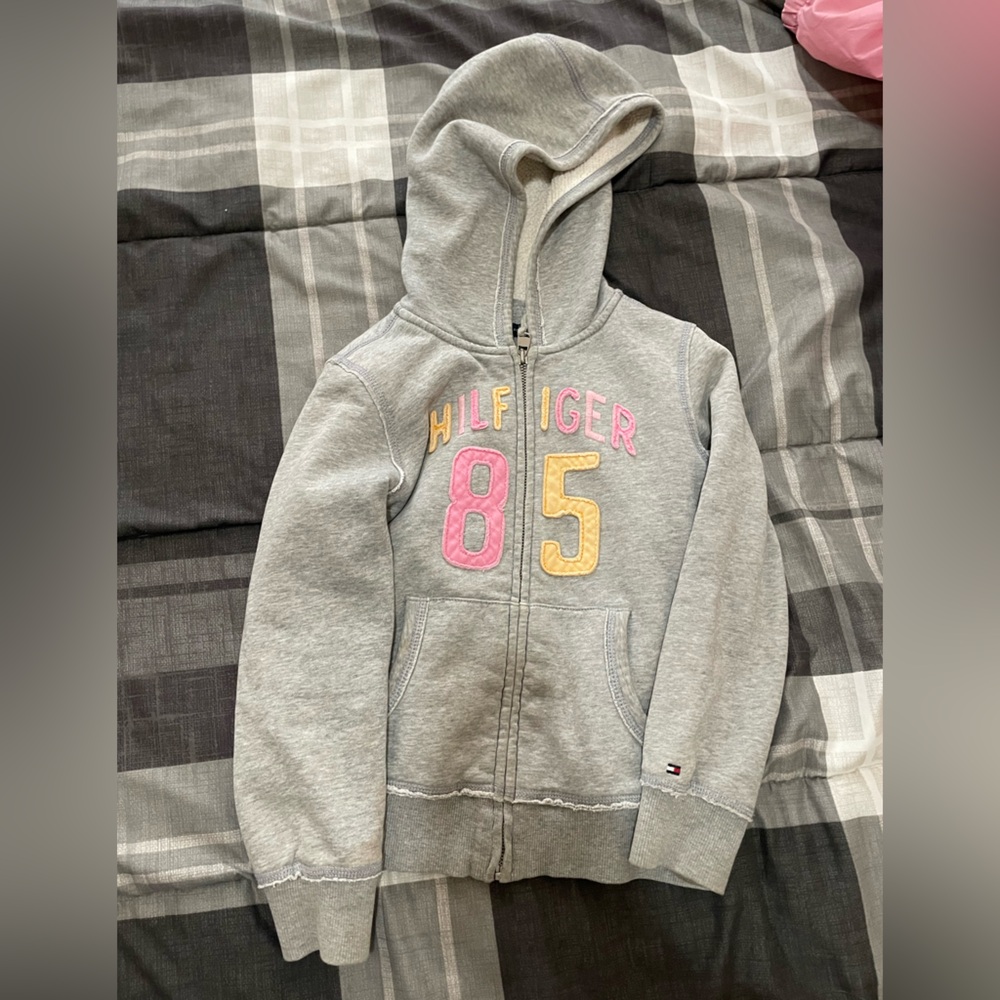 Tommy Hilfiger Gray and Pink Jacket